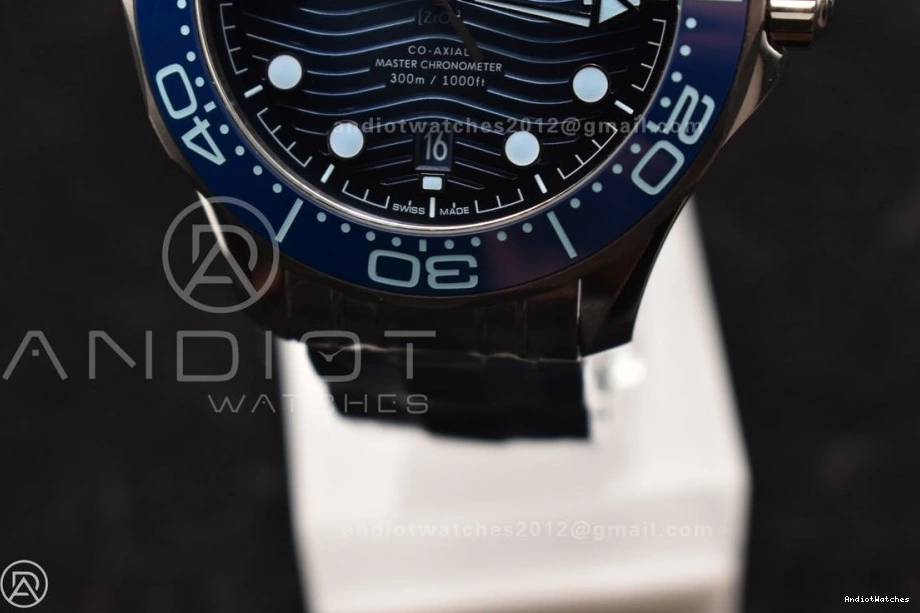 VSF Functional 1068 SS Best 300 Bracelet Dial Blue 1:1 Summer on Edition A Seamaster 0329